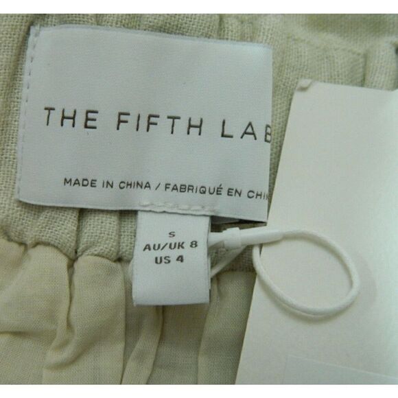 The Fifth Label Blouse Off Shoulder Cropped Beige Theo Wheat Top Size Small/4 - Picture 9 of 10